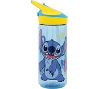 Disney, 620 ml Tritan Bouteille pour enfants Stitch avec paille Collection Palms, Bleu
