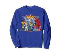 Disney A Goofy Movie Crew 90s Sweatshirt, Unisexe pour adultes, Bleu Royal, XXL