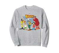 Disney A Goofy Movie Crew 90s Sweatshirt, Unisexe pour adultes, Gris Chiné, XXL