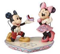 Disney A Magical Moment 4055436 Mickey & Minnie Mouse Souris Jim Shore Cœur Bague