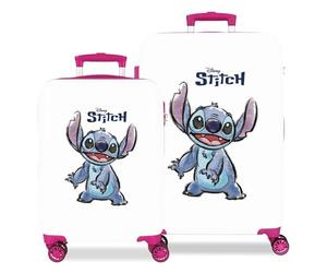 Disney Adorable Stitch Moods Cabin Suitcase different colors Rigid ABS Combination Lock Side 4 Wheel Double Luggage Hand Luggage