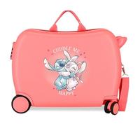 Disney Adorable Stitch Moods Valise Cabine différentes Couleurs Rigide ABS Fermeture à Combinaison latérale 4 Doubles Roues Bagage à Main
