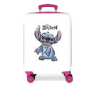 Disney Happy Stitch 55 Cm 35l Trolley Bag Blanc