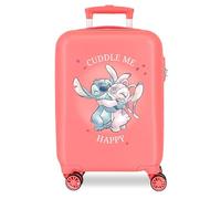 Disney Adorable Stitch Moods Valise Cabine différentes Couleurs Rigide ABS Fermeture à Combinaison latérale 4 Doubles Roues Bagage à Main