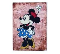 Disney Aimant Mickey Minnie Mouse Fleur pour réfrigérateur chambre de collection Impression sur bois 10 x 6 cm