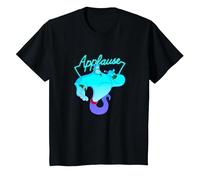 Disney Aladdin Genie Applause Neon Light T-Shirt, Enfant, Noir, 2 ans