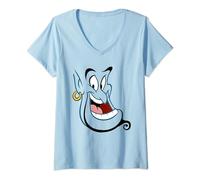 Disney Aladdin Genie Face Costume T-Shirt avec Col en V