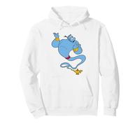 Disney Aladdin Genie Lamp Sweat à Capuche, Unisexe pour adultes, Blanc, S