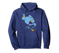 Disney Aladdin Genie Lamp Sweat à Capuche, Unisexe pour adultes, Bleu Marine, XXL