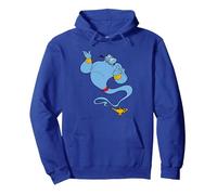 Disney Aladdin Genie Lamp Sweat à Capuche, Unisexe pour adultes, Bleu Royal, S