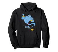 Disney Aladdin Genie Lamp Sweat à Capuche, Unisexe pour adultes, Noir, M