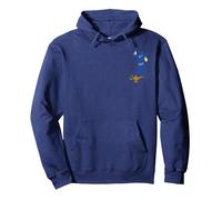 Disney Aladdin Genie sort de Lamp Pocket Sweat à Capuche, Unisexe pour adultes, Bleu Marine, M