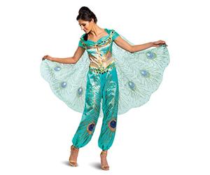 Disney Aladdin Live Action Womens Jasmine Fancy Dress Costume Small
