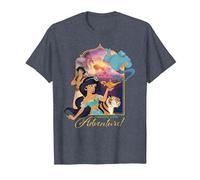 Disney Aladdin Ready for Adventure T-Shirt, Homme, Bleu Chiné, L
