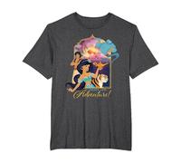 Disney Aladdin Ready for Adventure T-Shirt, Homme Grandes Tailles, Chiné Foncé, 4X Tall