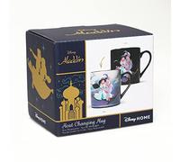 Disney Aladdin Tasse à changement de chaleur - 325 ml - Cadeau de bureau - Révélation de chaleur, Noir