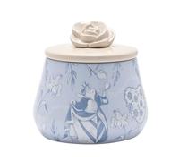Disney Alice au pays des merveilles Boîte à bijoux en céramique Bleu/beige Rose Produit sous licence officielle Motif La Reine des Cœurs Décoration pour salle à manger et salon H 12 x l 12 x P 12 cm