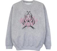 Disney - "Alice au pays des merveilles Dans un monde à moi" Sweatshirt pour enfants BI5332 (152-158) (Grau)