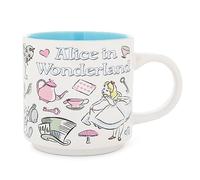 Disney Alice au pays des merveilles Tasse empilable en céramique | Tasse à café pour thé, expresso, cacao | Capacité : 380,5 g