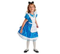 Disney Alice Costume for Girls - Alice in Wonderland, Size 3 Blue