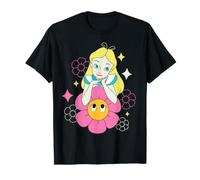 Disney Alice in Wonderland Afternoon Flowers Retro Color T-Shirt