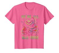 Disney Alice In Wonderland Cheshire Cat Neon All Mad Here T-Shirt, Enfant, Rose Chiné, 6 ans