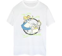 Disney - "Alice In Wonderland I'm Late" T-shirt pour femme BI8821 (L) (Blanc)