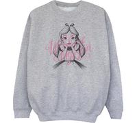 Disney - "Alice In Wonderland In A World Of My Own" Sweat-shirt pour fille BI5655 (116) (Gris)