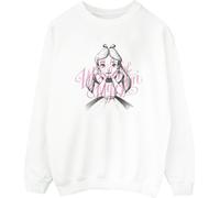 Disney - "Alice In Wonderland In A World Of My Own" Sweatshirt für Herren BI7805 (M) (Weiß)