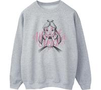 Disney - "Alice In Wonderland In A World Of My Own" Sweatshirt für Herren BI7805 (S) (Grau)