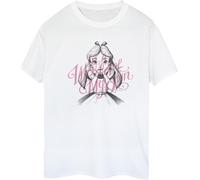 Disney - "Alice In Wonderland In A World Of My Own" T-shirt pour femme BI8822 (S) (Blanc)