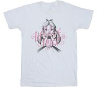 Disney - "Alice In Wonderland In A World Of My Own" T-shirt pour homme BI10348 (XXL) (Blanc)