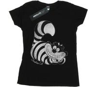 Disney - "Alice in Wonderland" T-shirt pour femme BI6631 (XS) (Noir)