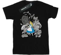 Disney - "Alice in Wonderland" T-shirt pour homme BI9952 (XL) (Noir)