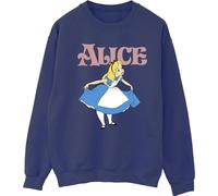 Disney - "Alice In Wonderland Take A Bow" Sweatshirt für Damen BI5609 (XXL) (Marineblau)
