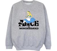 Disney - "Alice In Wonderland Tea Drinker" Sweatshirt für Jungen BI5435 (116) (Grau)