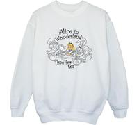 Disney - "Alice In Wonderland Time For Tea" Sweat-shirt pour garçon BI50821 (104) (Blanc)
