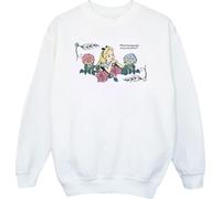 Disney - "Alice In Wonderland What Kind Of Garden" Sweat-shirt pour filles BI5690 (116) (Blanc)
