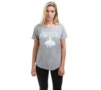 Disney Alice T-Shirt, Gris, 36 Femme
