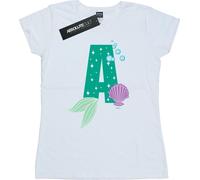 Disney - "Alphabet A Is For Ariel" T-shirt pour femme BI36932 (XL) (Blanc)