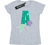 Disney - "Alphabet A Is For Ariel" T-shirt pour femme BI36932 (XL) (Gris)