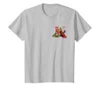 Disney Alphabet Monogram Llama Letter K for Kuzco T-Shirt, Enfant, Argent, 4 ans