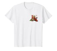 Disney Alphabet Monogram Llama Letter K for Kuzco T-Shirt, Enfant, Blanc, 4 ans