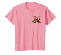 Disney Alphabet Monogram Llama Letter K for Kuzco T-Shirt, Enfant, Rose, 3 ans