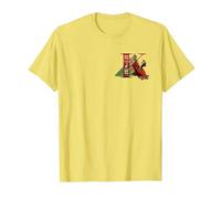 Disney Alphabet Monogram Llama Letter K for Kuzco T-Shirt, Homme, Citron, 3XL