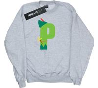 Disney - "Alphabet P Is For Peter Pan" Sweat-shirt pour femme BI32476 (XL) (Gris chiné)