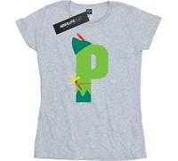 Disney - "Alphabet P Is For Peter Pan" T-shirt pour femme BI36575 (XL) (Gris)