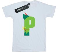 Disney - "Alphabet P Is For Peter Pan" T-shirt pour femme BI42454 (XXL) (Blanc)