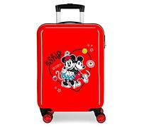 Disney Always Be Kind Valise de cabine rouge 38 x 55 x 20 cm rigide ABS fermeture à combinaison latérale 34 L 2,66 kg 4 roues doubles bagage à main