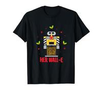 Disney and Pixar Her WALL-E Christmas Couples Matching T-Shirt